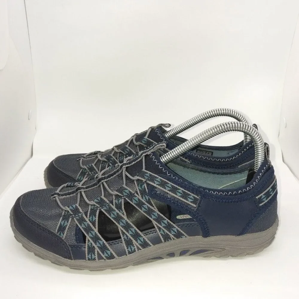 Skechers Reggae Fest Dory Fisherman Sandals Women's Size 8.5 Blue, Grey